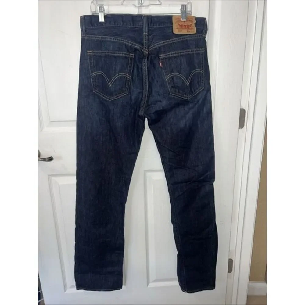 Levis Men's 501 Straight Fit Denim Blue Jeans Button‎ Fly Modern Sz 34x34